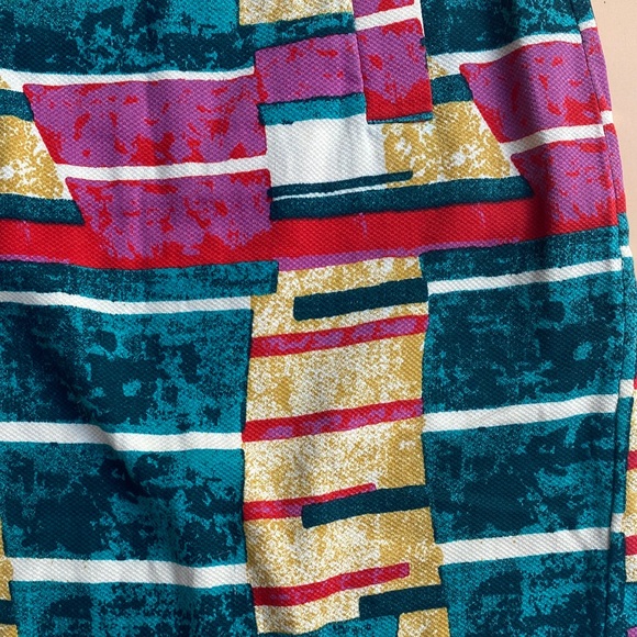Dolce Vita Multicolor Geometric Pencil Skirt - Picture 4 of 5